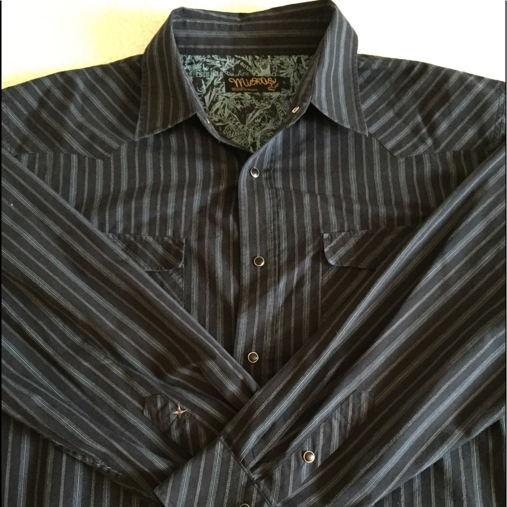 GREAT MICROS WESTERN SNAP SHIRT! NICE!!!